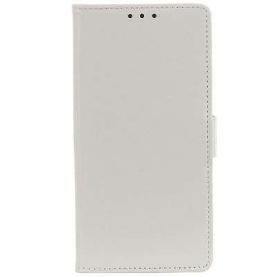 Samsung Galaxy A10 (A105F) atvēramais ādas balts maciņš (maks) / Vacins.lv