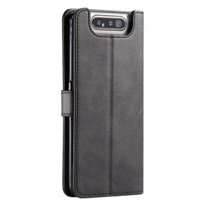 Samsung Galaxy A80 (A805F) Lc.Imeeke atvēramais ādas melns maciņš (maks) | Vacins.lv