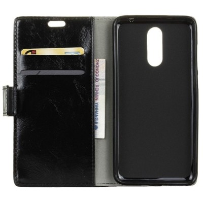 Sony Xperia 1 (XZ4) atvēramais ādas melns maciņš (maks) / Vacins.lv