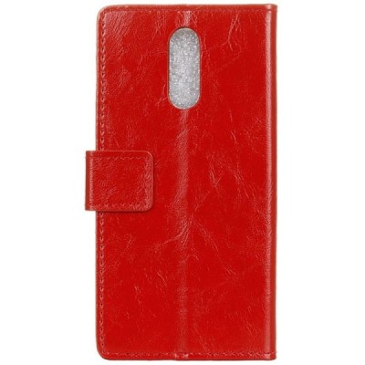 Sony Xperia 1 (XZ4) atvēramais ādas sarkans maciņš (maks) / Vacins.lv