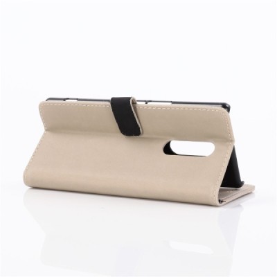 Sony Xperia 1 (XZ4) atvēramais ādas smilšains retro maciņš (maks) / Vacins.lv