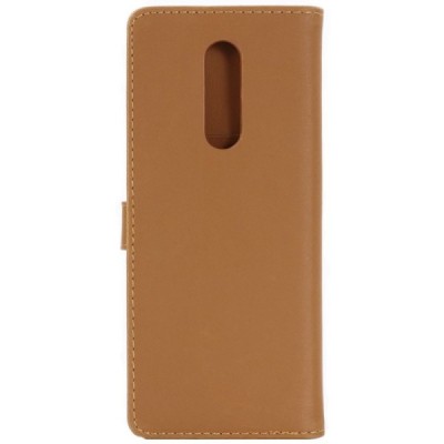 Sony Xperia 1 (XZ4) atvēramais ādas gaiši brūns retro maciņš (maks) / Vacins.lv