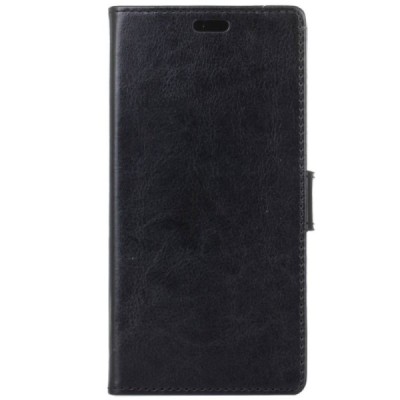 Nokia 1 atverčiamas juodas odinis dėklas, knygutė - piniginė / Priedai.lt