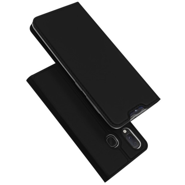 „Dux Ducis“ Skin atvērams maciņš - melns (Galaxy A20e)