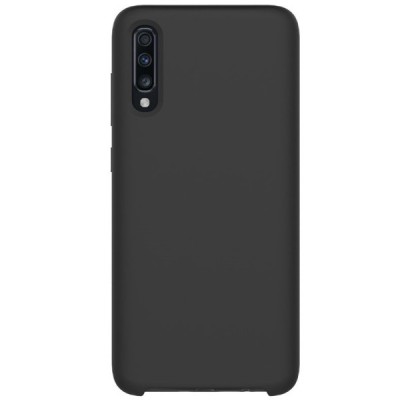 Samsung Galaxy A70 (A705F) cieta silikona (TPU) melns apvalks / vacins.lv
