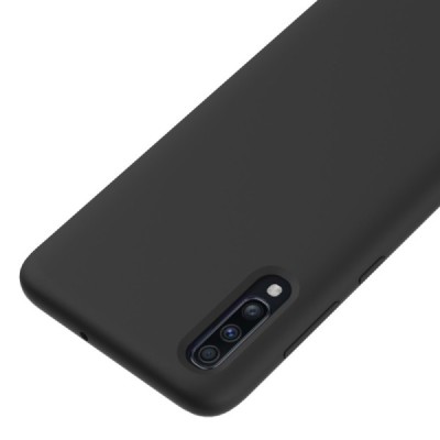 Samsung Galaxy A70 (A705F) cieta silikona (TPU) melns apvalks / vacins.lv