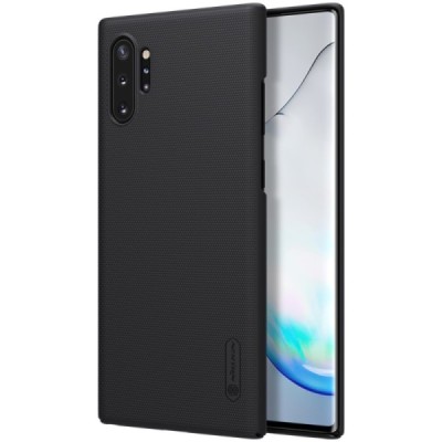 Samsung Galaxy Note 10+ (N975F) Nillkin Frosted Shield melns plastmasas futrālis / Vacins.lv