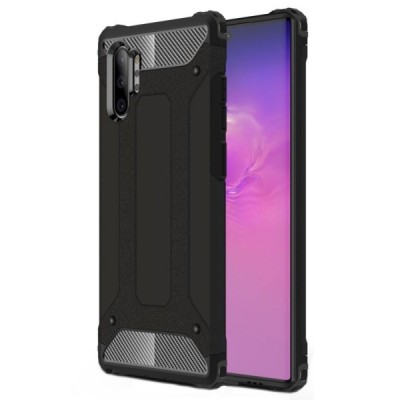 Pastiprinātas aizsardzības melns Samsung Galaxy Note 10+ (N975F) apvalks / Vacins.lv