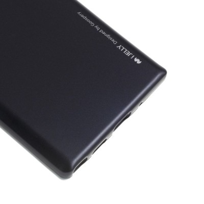 Samsung Galaxy Note 10+ (N975F) Mercury juodas kieto silikono tpu dėklas - nugarėlė / Priedai.lt