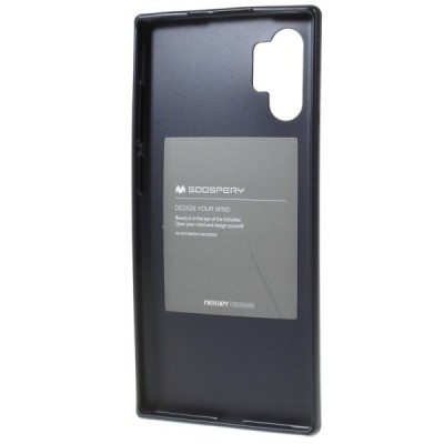 Samsung Galaxy Note 10+ (N975F) Mercury juodas kieto silikono tpu dėklas - nugarėlė / Priedai.lt