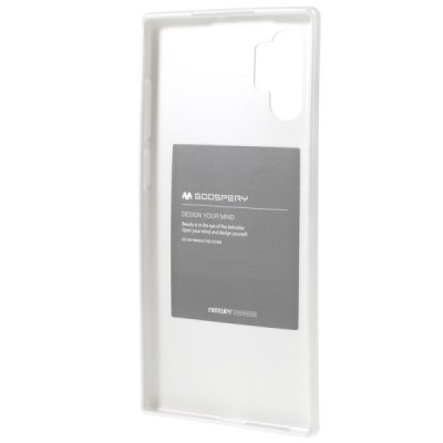 Samsung Galaxy Note 10+ (N975F) Mercury balts cieta silikona (TPU) apvalks / vacins.lv