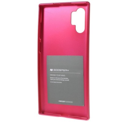 Samsung Galaxy Note 10+ (N975F) Mercury tumši rozs cieta silikona (TPU) apvalks / vacins.lv