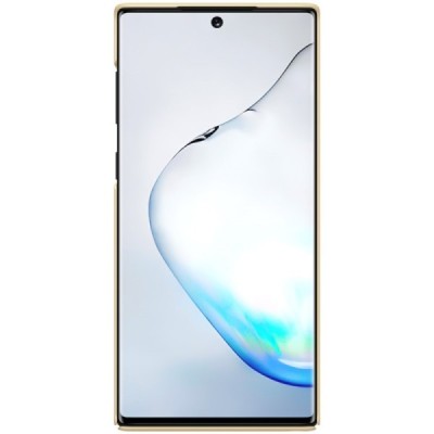 Samsung Galaxy Note 10 (N970F) Nillkin Frosted Shield zelta plastmasas futrālis / Vacins.lv