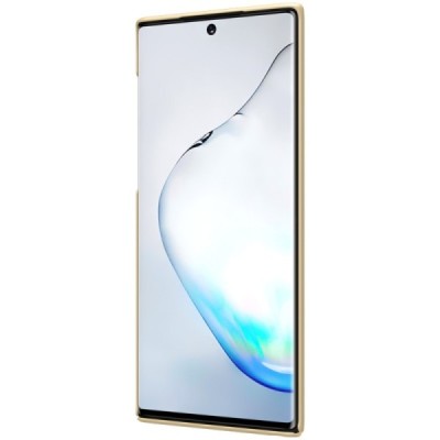 Samsung Galaxy Note 10 (N970F) Nillkin Frosted Shield zelta plastmasas futrālis / Vacins.lv