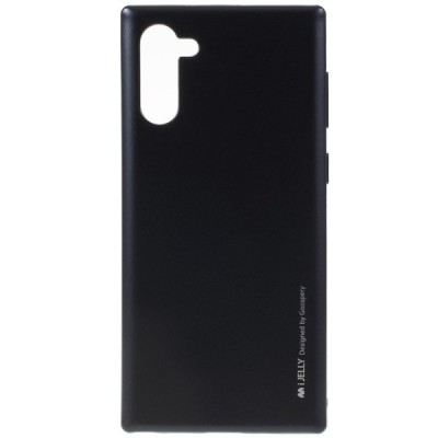 Samsung Galaxy Note 10 (N970F) Mercury melns cieta silikona (TPU) apvalks / vacins.lv