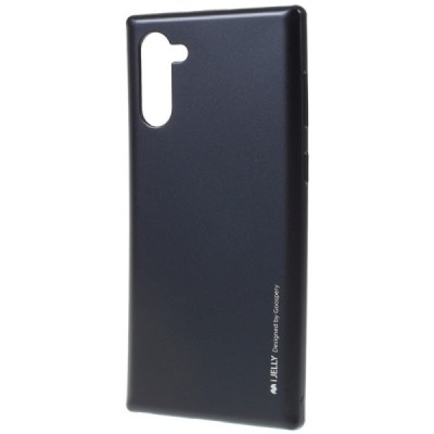 Samsung Galaxy Note 10 (N970F) Mercury melns cieta silikona (TPU) apvalks / vacins.lv