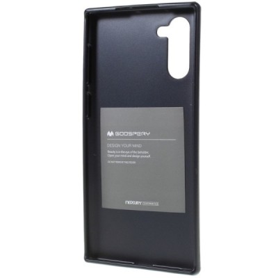 Samsung Galaxy Note 10 (N970F) Mercury melns cieta silikona (TPU) apvalks / vacins.lv