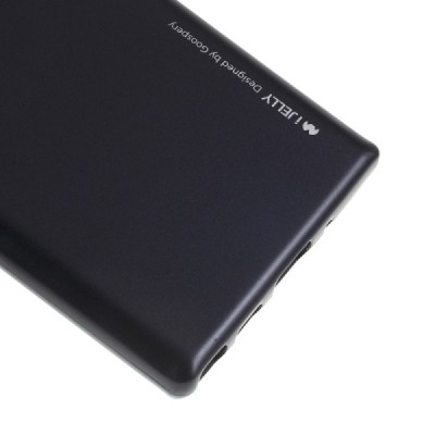 Samsung Galaxy Note 10 (N970F) Mercury melns cieta silikona (TPU) apvalks / vacins.lv