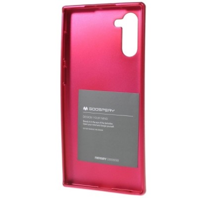 Samsung Galaxy Note 10 (N970F) Mercury tamsiai rožinis kieto silikono tpu dėklas - nugarėlė / Priedai.lt