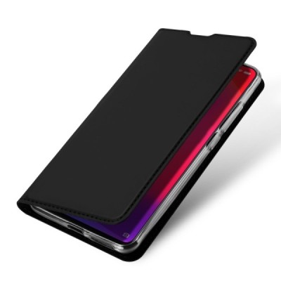 Xiaomi Mi 9T „Dux Ducis“ Skin sērijas melns ādas atvērams maciņš / Vacins.lv