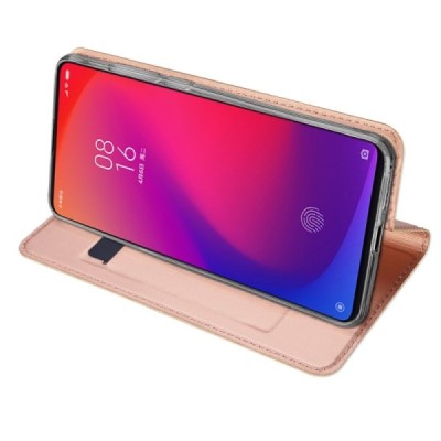 Xiaomi Mi 9T (Mi 9T Pro) „Dux Ducis“ Skin sērijas rozs ādas atvērams maciņš | Vacins.lv