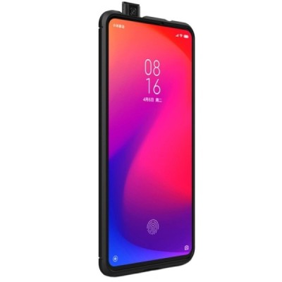 Xiaomi Mi 9T (Mi 9T Pro) „Mofi“ cieta silikona (TPU) melns apvalks | vacins.lv