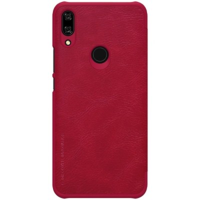 Prabangus „Nillkin“ Qin serijos raudonas odinis atverčiamas Huawei P Smart Z dėklas - knygutė / Priedai.lt