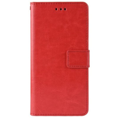 Huawei P Smart Z atvēramais ādas sarkans maciņš, grāmata (maks) / Vacins.lv