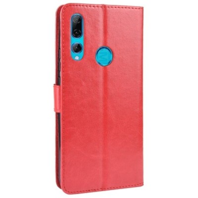 Huawei P Smart Z atvēramais ādas sarkans maciņš, grāmata (maks) / Vacins.lv