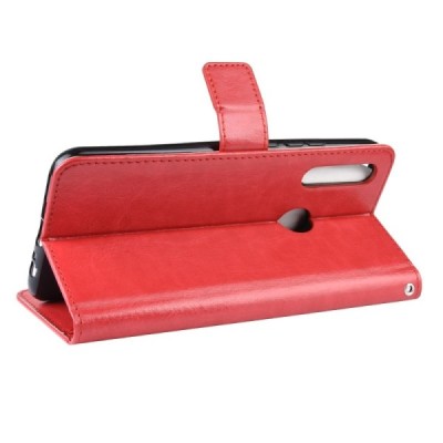 Huawei P Smart Z atvēramais ādas sarkans maciņš, grāmata (maks) / Vacins.lv