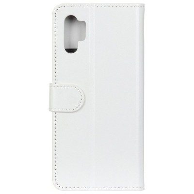 Samsung Galaxy Note 10+ (N975F) atvēramais ādas balts maciņš (maks) / Vacins.lv