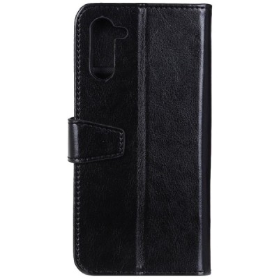 Samsung Galaxy Note 10 (N970F) atvēramais ādas melns maciņš (maks) / Vacins.lv