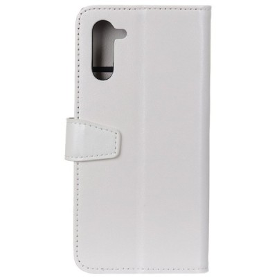 Samsung Galaxy Note 10 (N970F) atverčiamas baltas odinis dėklas - piniginė / Priedai.lt