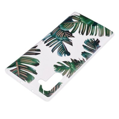 Samsung Galaxy Note 10 (N970F) „Leaves“ kieto silikono TPU skaidrus dėklas - nugarėlė / Priedai.lt