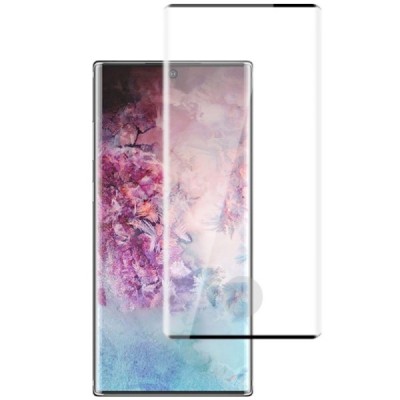 Samsung Galaxy Note 10 (N970F) „Mocolo“ 9H Tempered Glass sustiprintos apsaugos juodas pilnai dengiantis apsauginis ekrano stikl