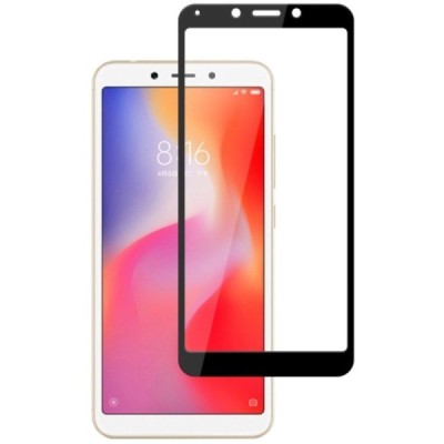Xiaomi Redmi 7A „Mocolo“ 9H Tempered Glass sustiprintos apsaugos juodas pilnai dengiantis apsauginis ekrano stiklas 0,26 mm / Pr