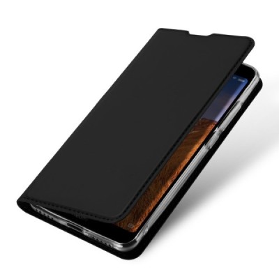 Xiaomi Redmi 7A „Dux Ducis“ Skin sērijas melns ādas atvērams maciņš / Vacins.lv