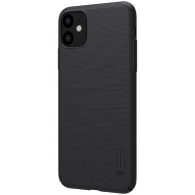 Nillkin Frosted Shield Apple iPhone 11 juodas plastikinis dėklas / Priedai.lt