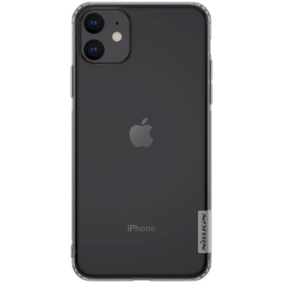 Apple iPhone 11 Nillkin Nature plonas pilkas (permatomas) silikoninis TPU dėklas / Priedai.lt