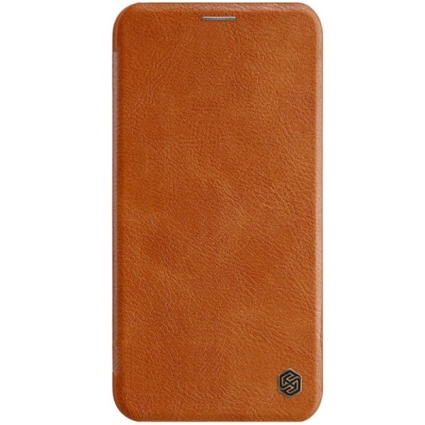 „Nillkin“ Qin atverčiamas dėklas - rudas (iPhone 11 Pro)