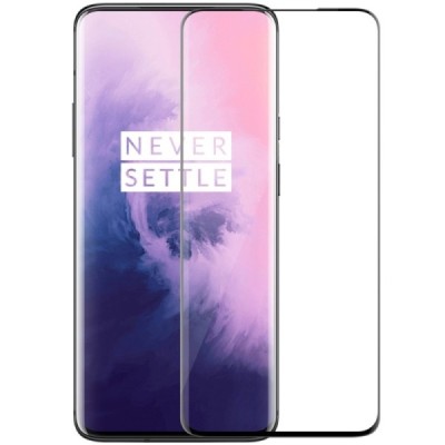 OnePlus 7 Pro (7T Pro Pro) Nillkin CP Tempered Glass melns ekrāna aizsargstikls / Vacins.lv