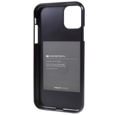 Apple iPhone 11 Pro Max Mercury melns cieta silikona (TPU) apvalks / vacins.lv
