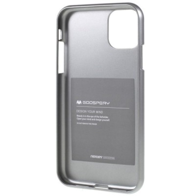 Apple iPhone 11 Pro Max Mercury pilkas kieto silikono TPU dėklas - nugarėlė / Priedai.lt