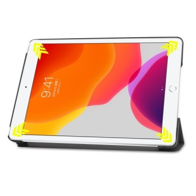 Apple iPad 10,2 (2019) atvēramais melns maciņš - vāciņš / Vacins.lv