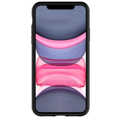 „Spigen“ Liquid Air Apple iPhone 11 juodas kieto silikono dėklas / Priedai.lt