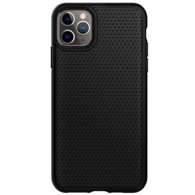 Apple iPhone 11 Pro „Spigen“ Liquid Air melns cieta silikona apvalks / vacins.lv