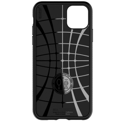 Apple iPhone 11 Pro „Spigen“ Liquid Air melns cieta silikona apvalks / vacins.lv