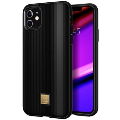 Apple iPhone 11 „Spigen“ La Manon Classy melns cieta silikona apvalks / vacins.lv