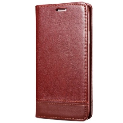 Apple iPhone 11 Pro Solīds brūns ādas atvērams maciņš / Vacins.lv