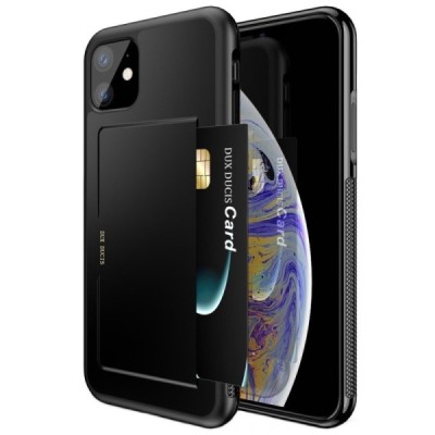 „Dux Ducis“ Pocard Apple iPhone 11 juodas kieto silikono dėklas / Priedai.lt